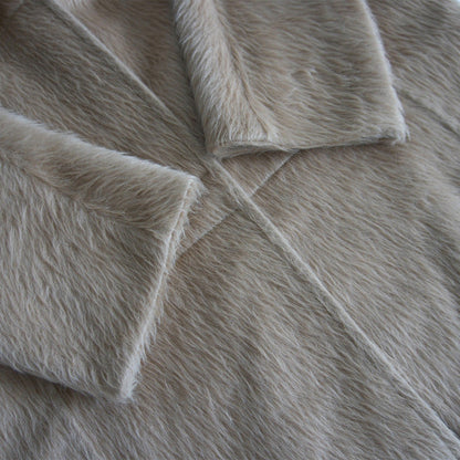 MAX MARA White Label Alpaca Shaggy Coat Size 36