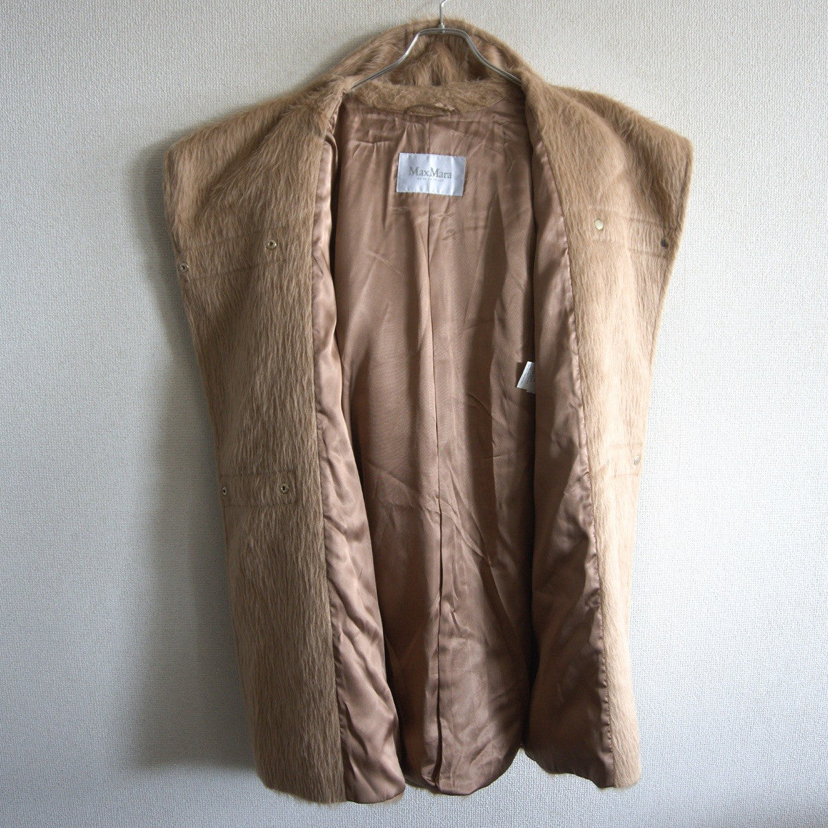 MAX MARA White Label Alpaca Shaggy Coat Size 36