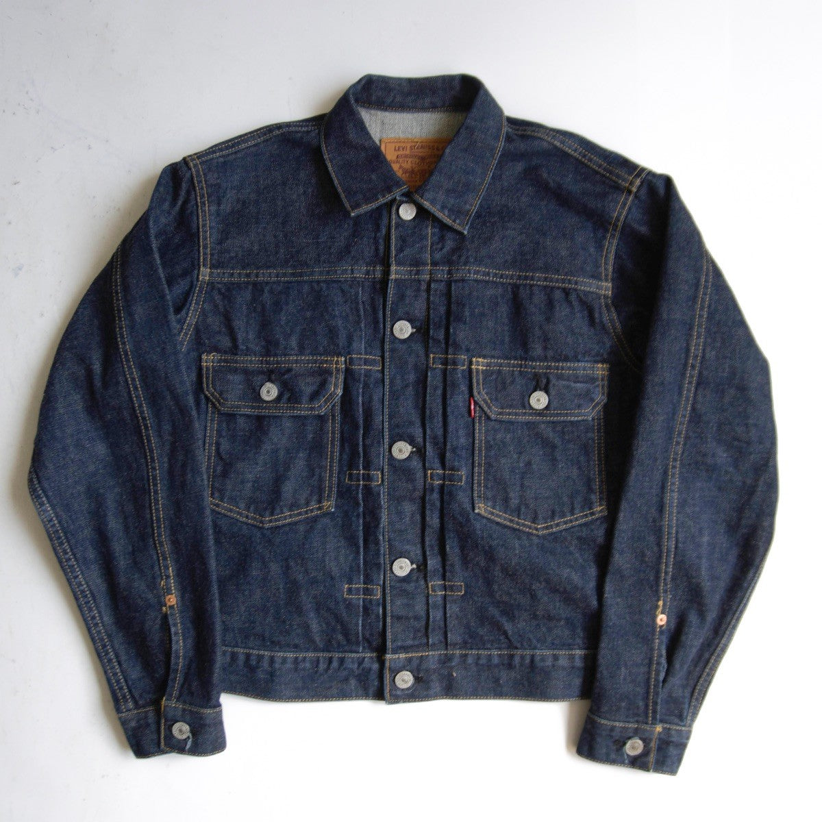 LEVI'S 507XX Big E 2nd Type Dark Indigo Denim Jacket Size 38