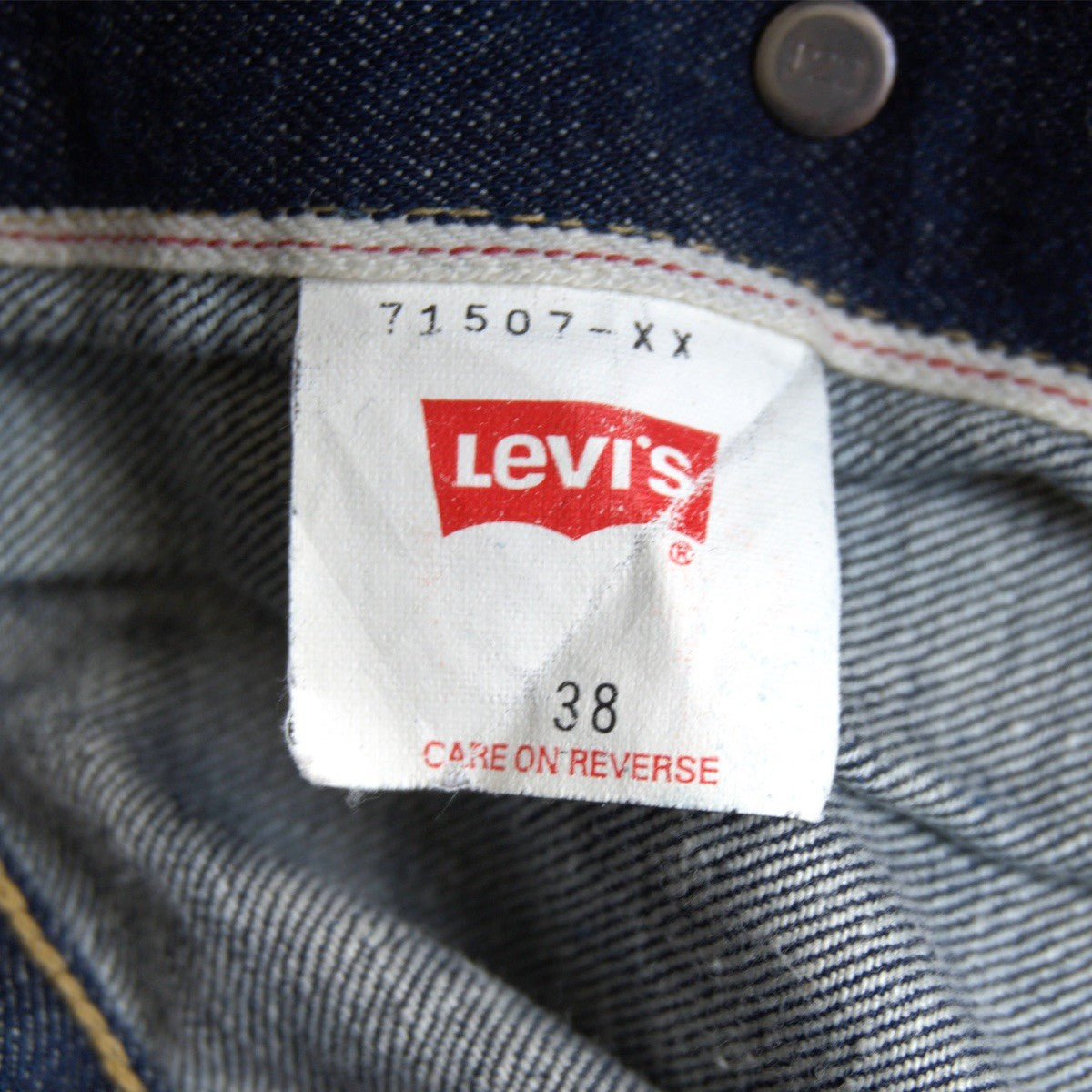 LEVI'S 507XX Big E 2nd Type Dark Indigo Denim Jacket Size 38