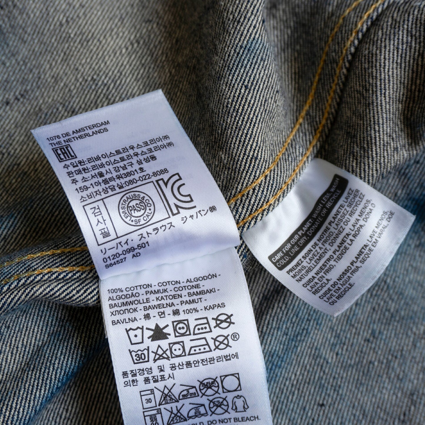LEVI'S VINTAGE CLOTHING 507XX Big E USA Denim Jacket Size 40