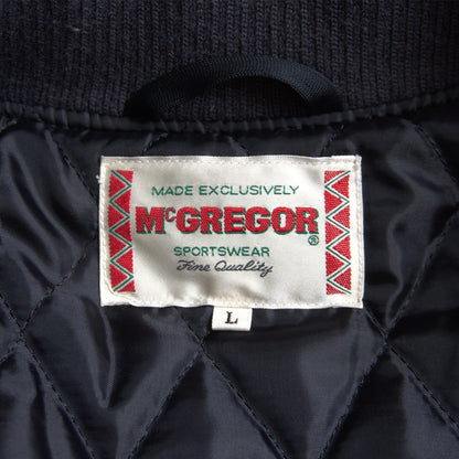 MCGREGOR Full-Deco Sleeve Leather Varsity Jacket Size L