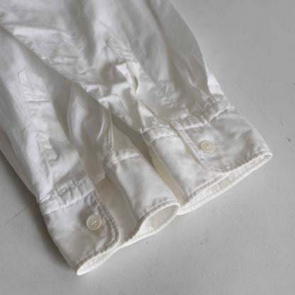 COMME des GARCONS HOMME 80s Band Collar White Shirt