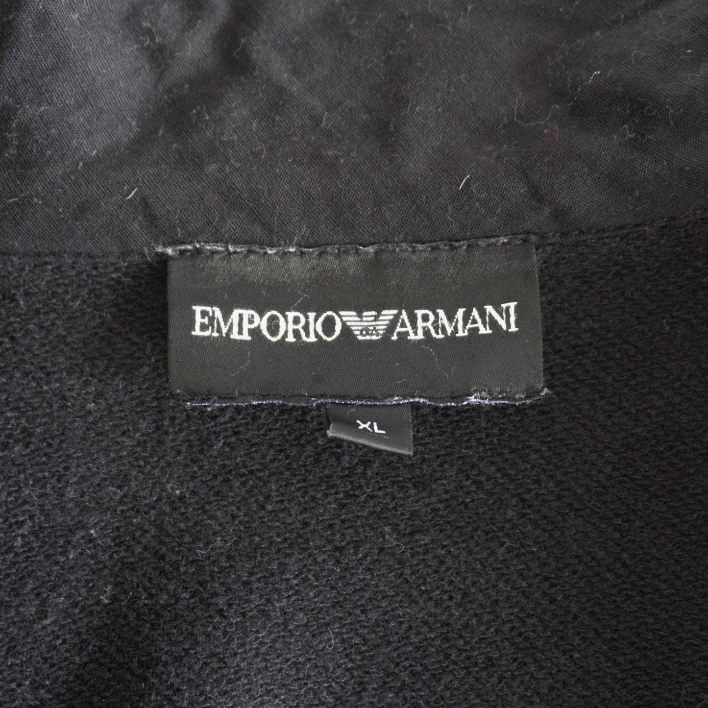 EMPORIO ARMANI Double Zip Jacket Black Size XL