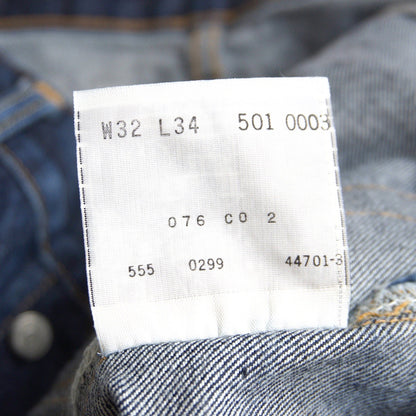 LEVI'S Valencia Made 501XX Big E Denim Jeans Size 32×34