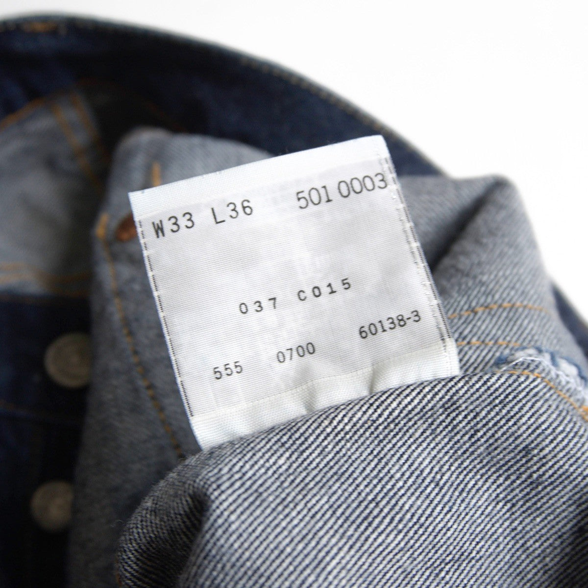 LEVI'S 501XX Big E Valencia USA Made Denim Jeans Size 33×36
