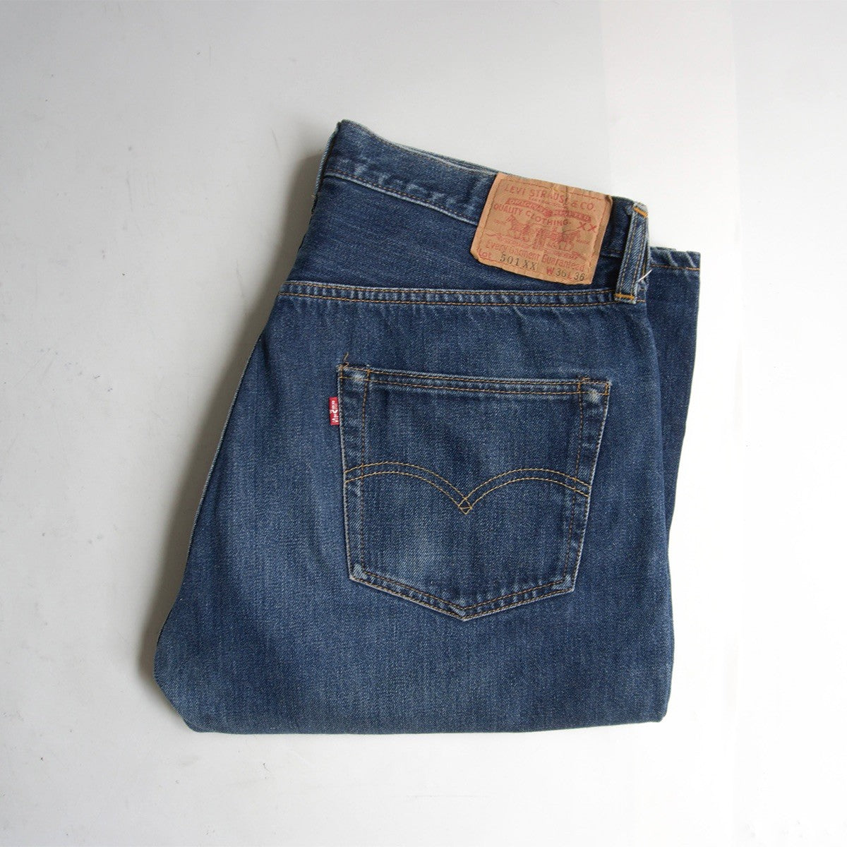 LEVI'S 501XX Big E Valencia USA Made Denim Jeans Size 36×36