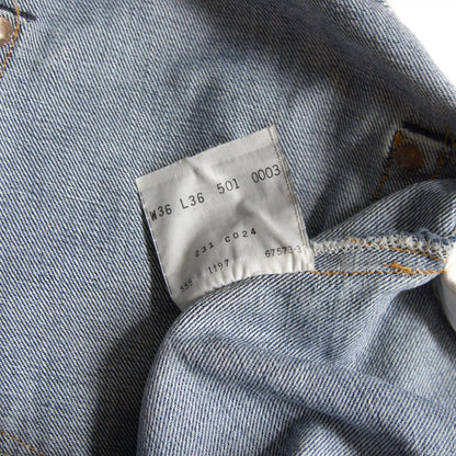 LEVI'S 501XX Big E Valencia USA Made Denim Jeans Size 36×36