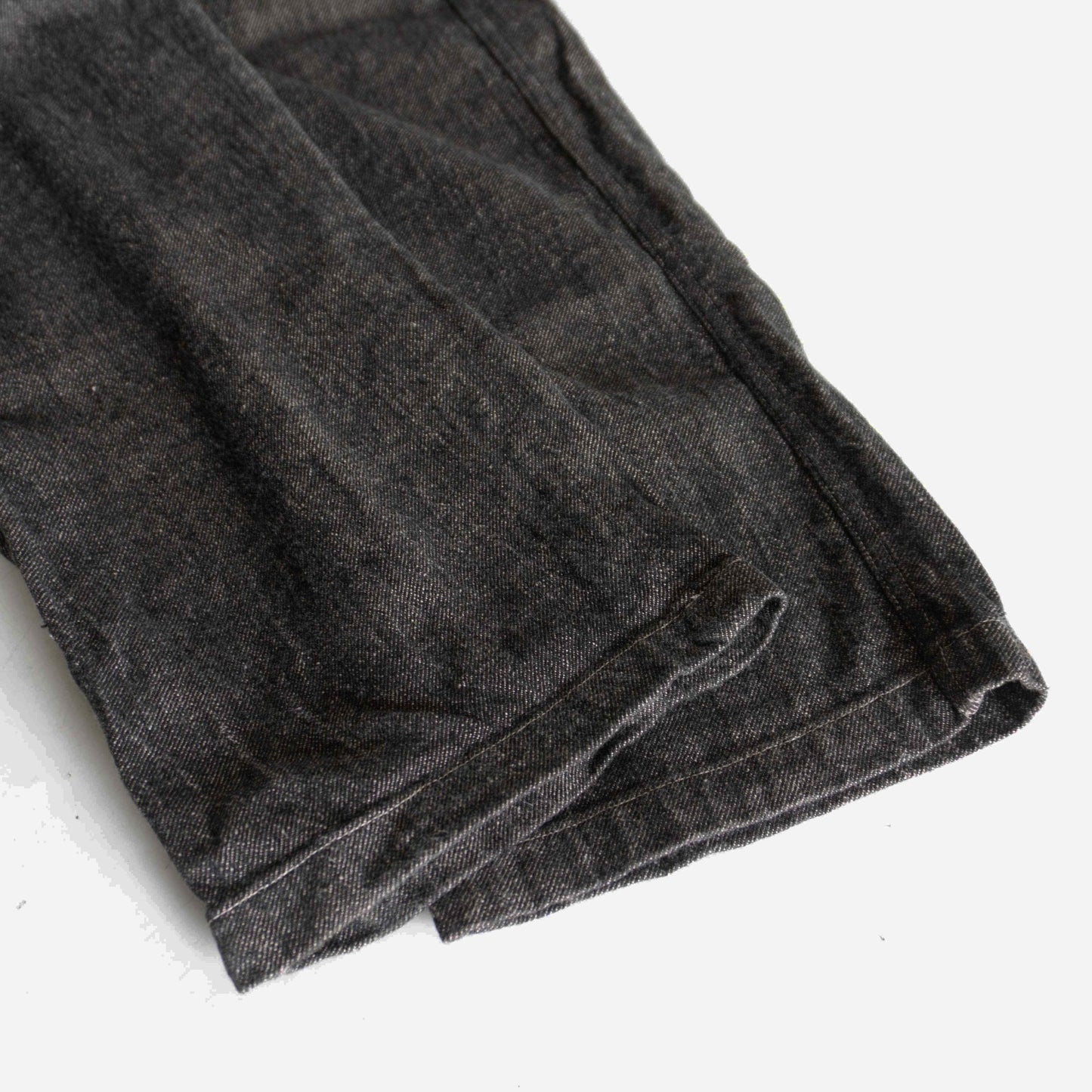 COMME des GARCONS HOMME 90s Cotton Linen Black Jeans Size S