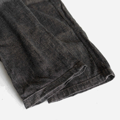 COMME des GARCONS HOMME 90s Cotton Linen Black Jeans Size S