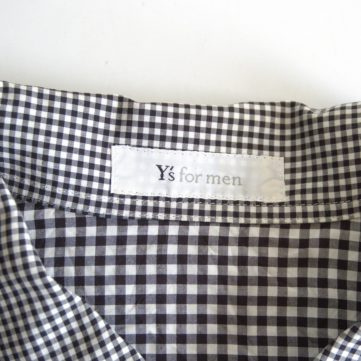 Y's for men Gingham Check Rayon Shirt