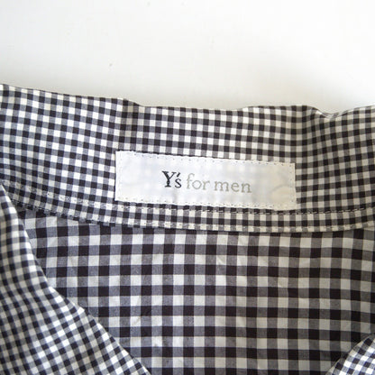 Y's for men Gingham Check Rayon Shirt