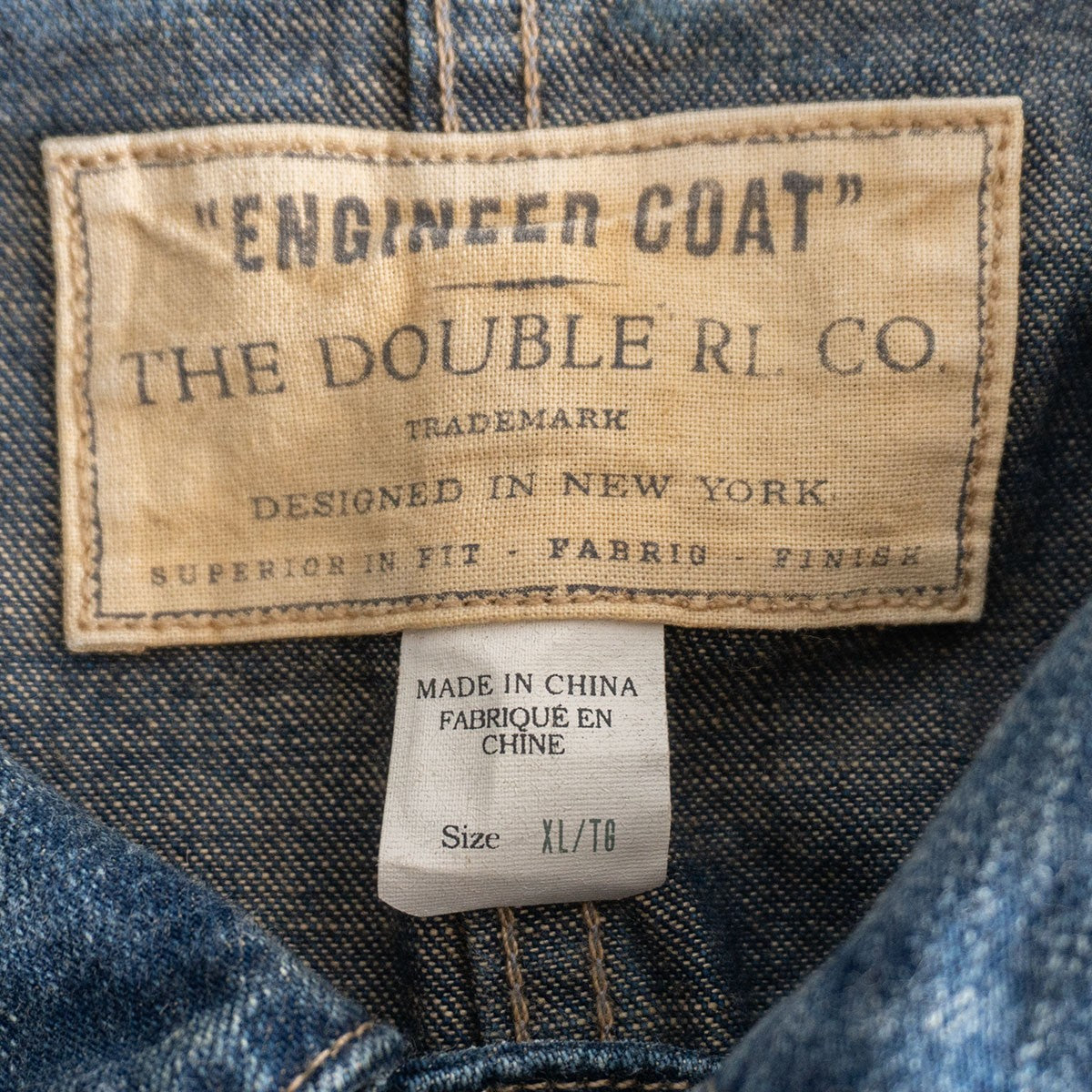 RRL Indigo Denim Chore Jacket Size XL