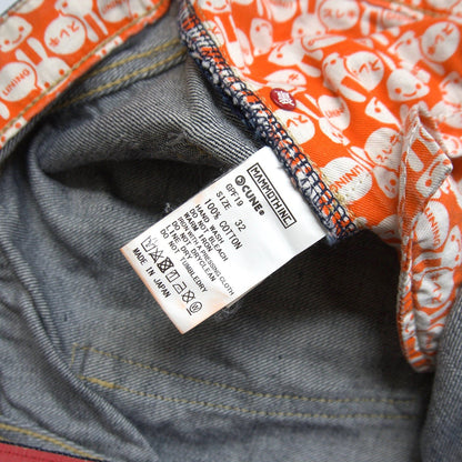 CUNE Double Rabbit Embroidery Denim Jeans Size 32