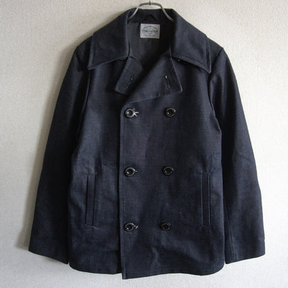 STUDIO D'ARTISAN Denim Pea Coat Size M