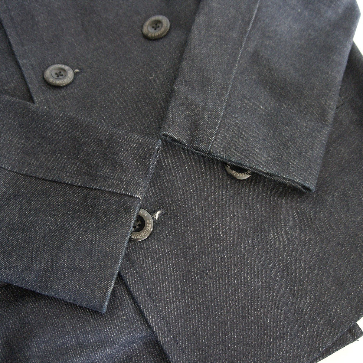 STUDIO D'ARTISAN Denim Pea Coat Size M