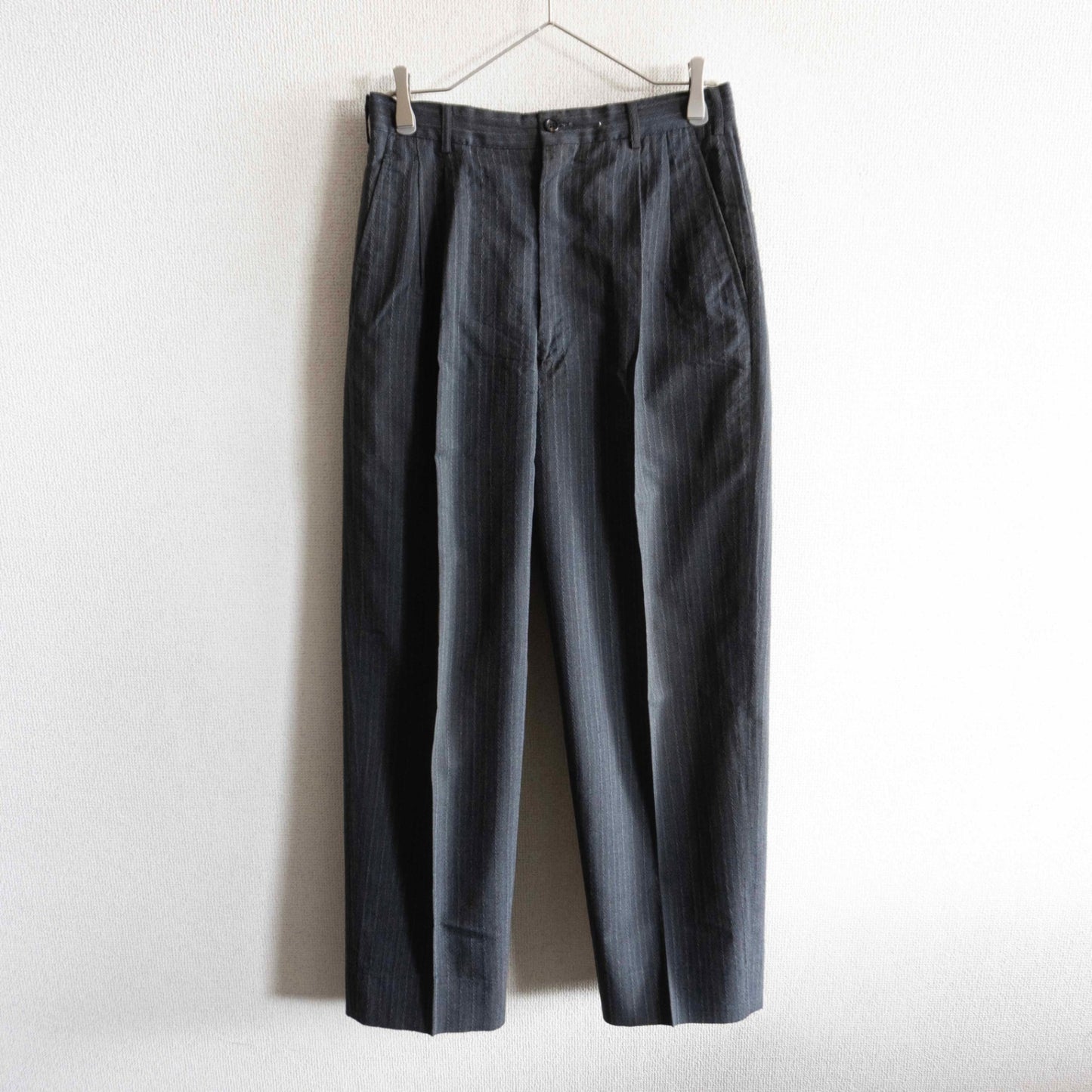 COMME des GARCONS HOMME 80s 2-Tuck Stripe Slacks Size M