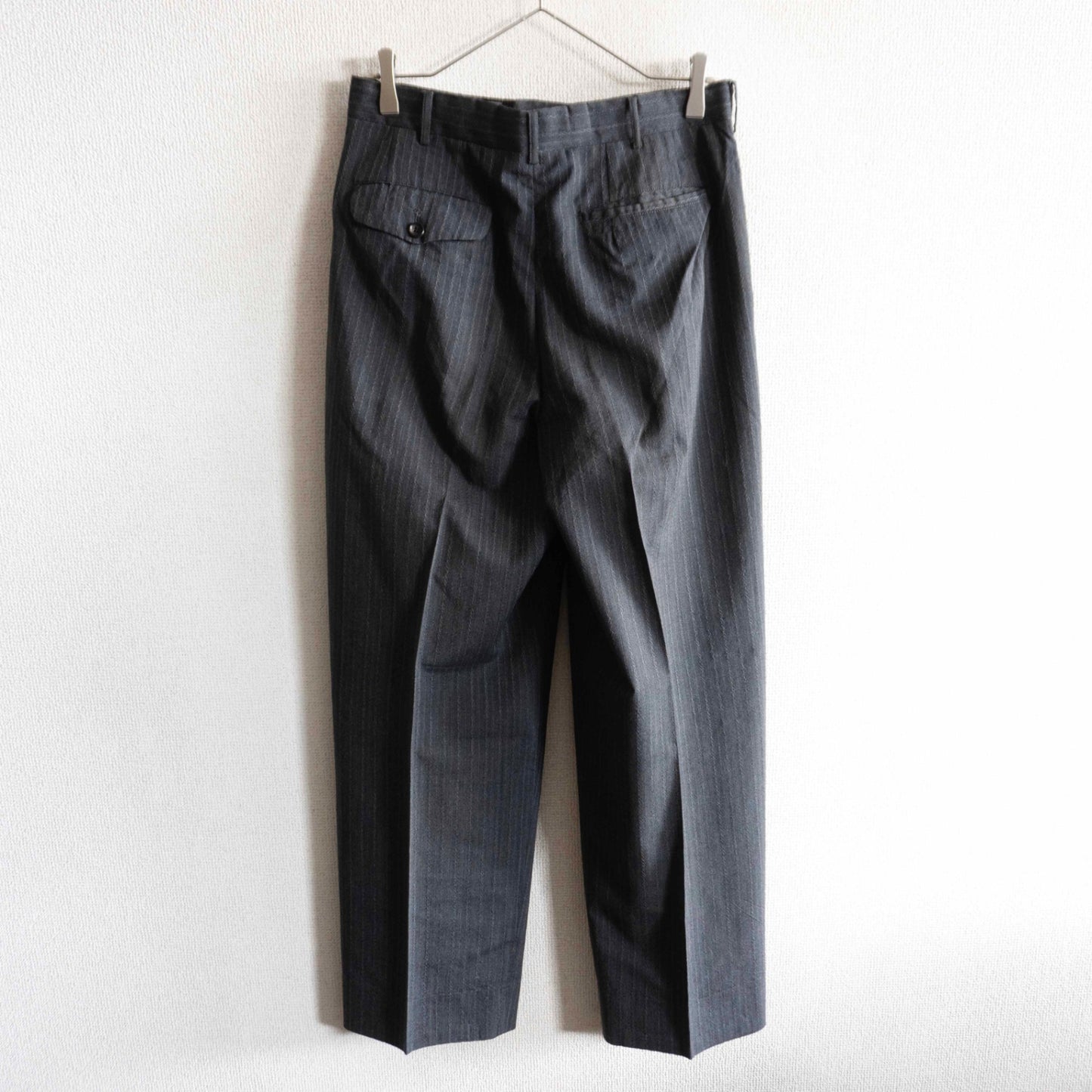 COMME des GARCONS HOMME 80s 2-Tuck Stripe Slacks Size M