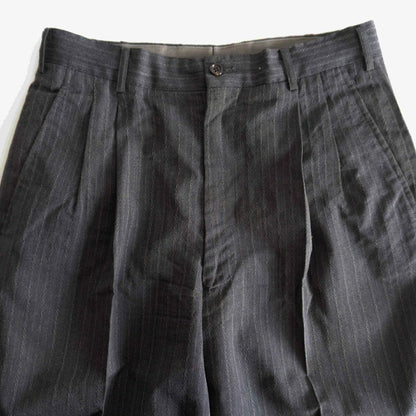 COMME des GARCONS HOMME 80s 2-Tuck Stripe Slacks Size M
