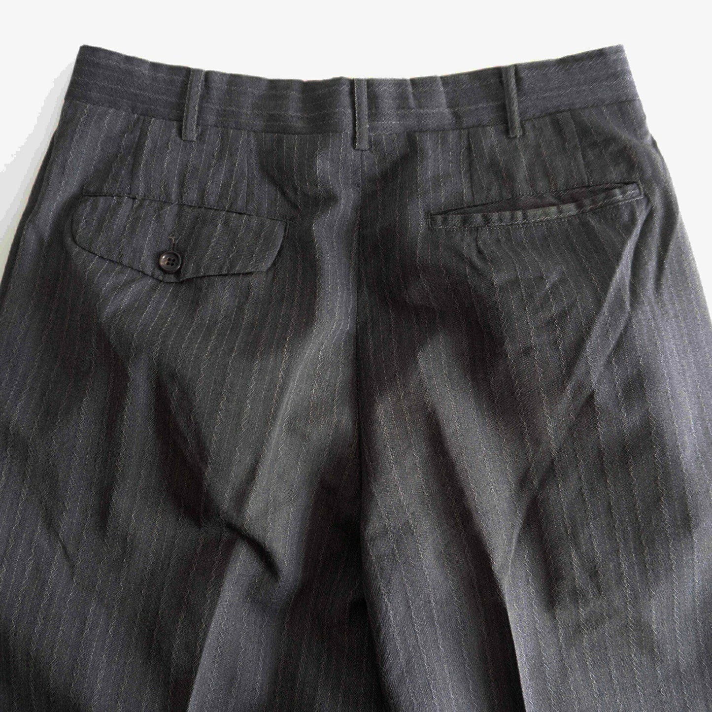 COMME des GARCONS HOMME 80s 2-Tuck Stripe Slacks Size M