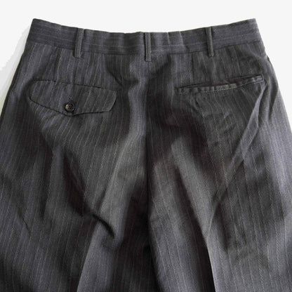 COMME des GARCONS HOMME 80s 2-Tuck Stripe Slacks Size M