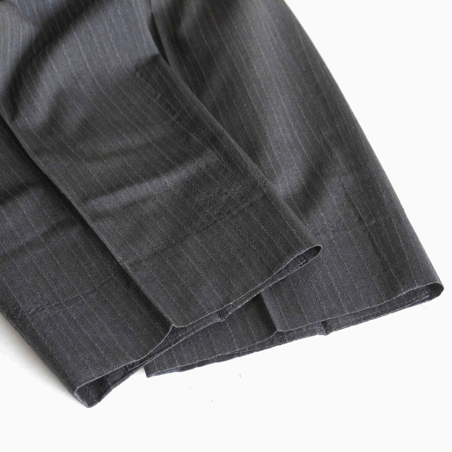COMME des GARCONS HOMME 80s 2-Tuck Stripe Slacks Size M