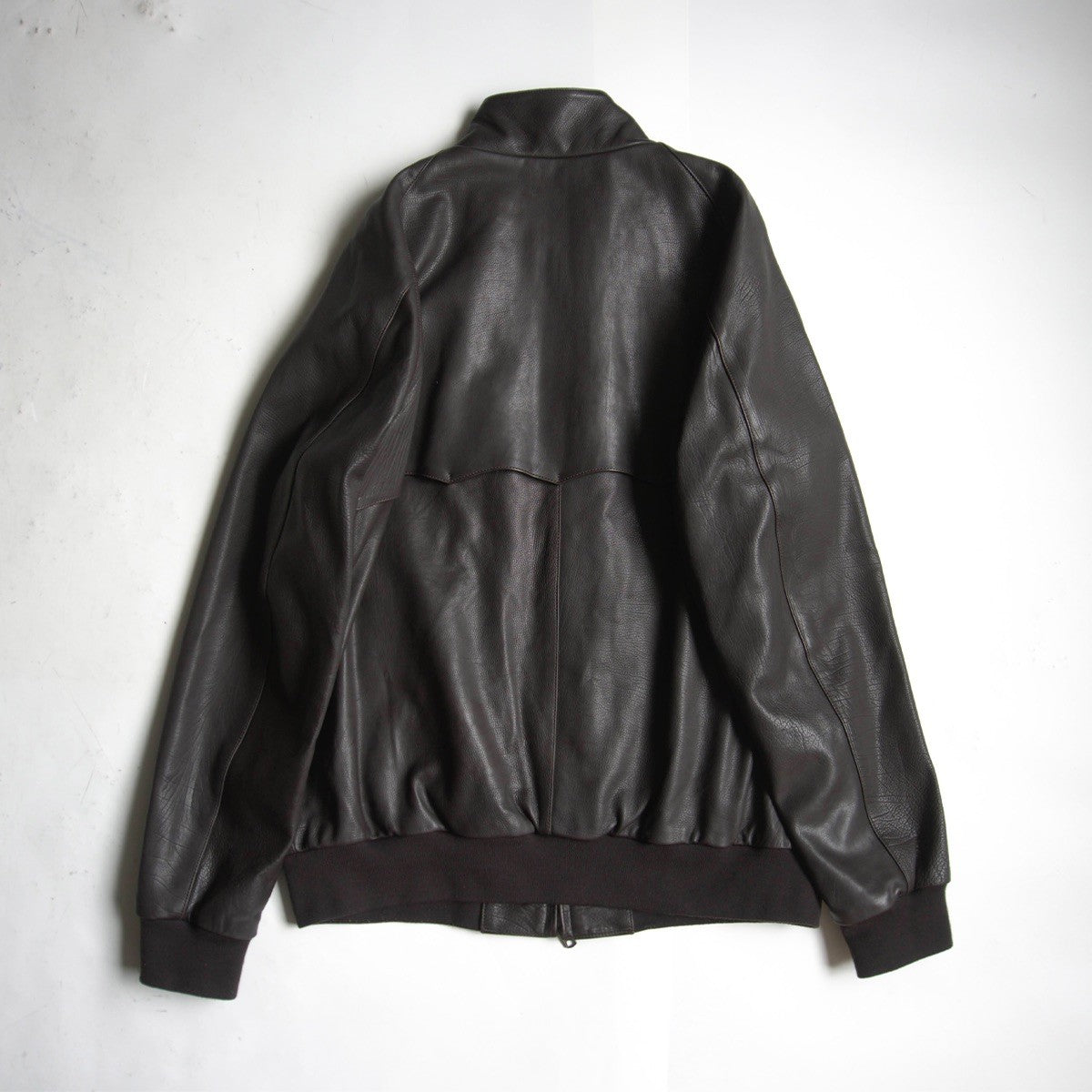 BARACUTA G9 Leather Harrington Jacket Size 46