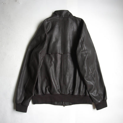BARACUTA G9 Leather Harrington Jacket Size 46