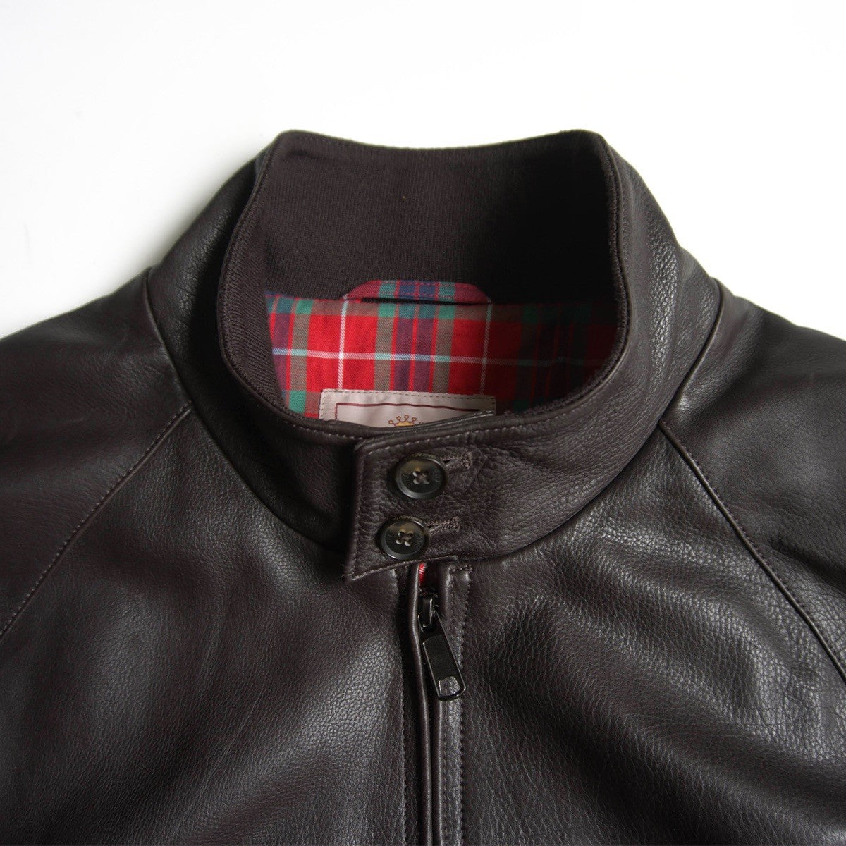 BARACUTA G9 Leather Harrington Jacket Size 46