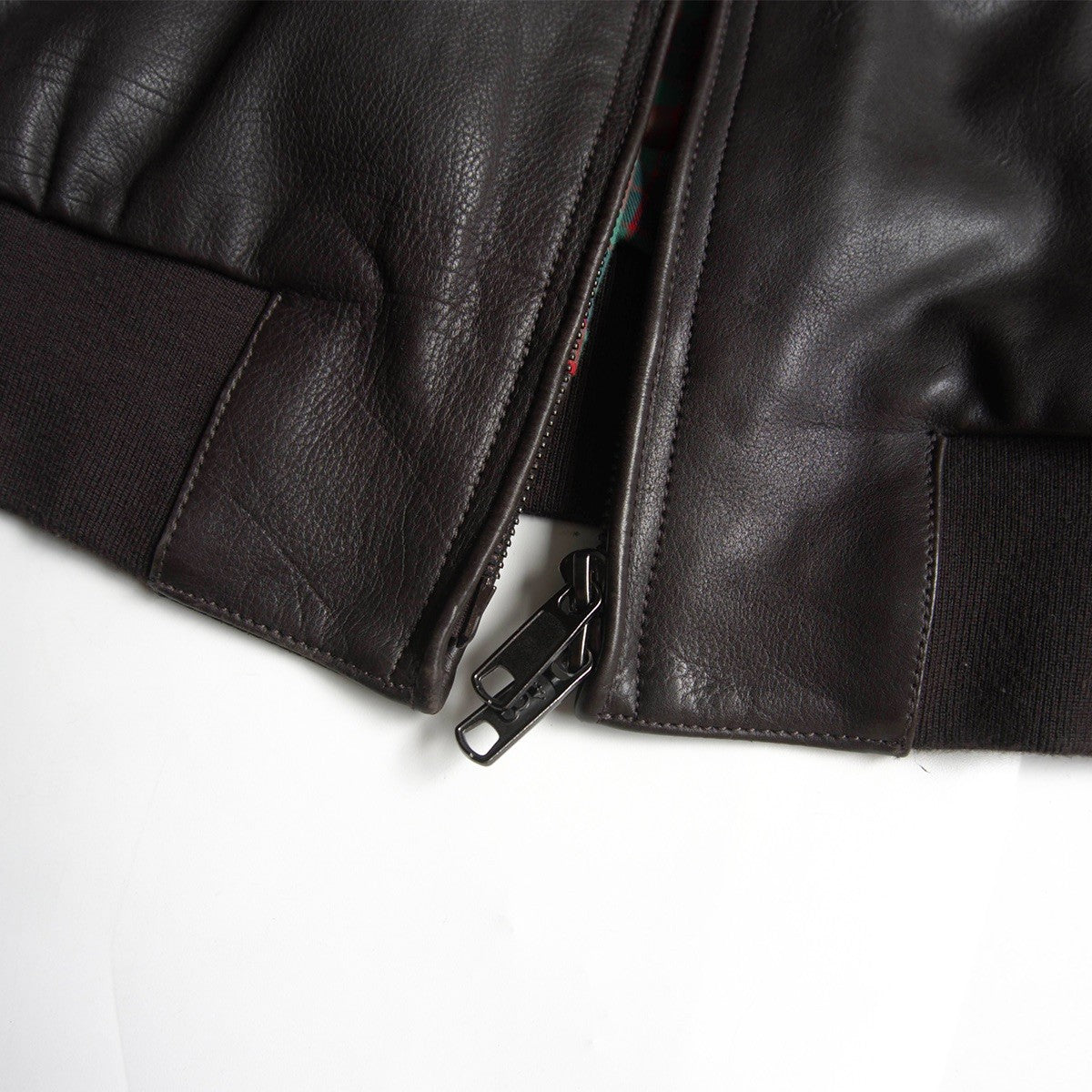 BARACUTA G9 Leather Harrington Jacket Size 46