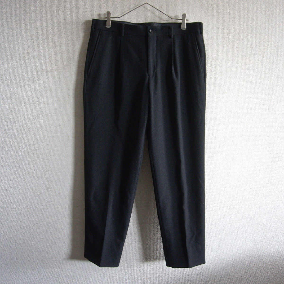 COMME des GARCONS HOMME 03 One Pleat Slacks Black Size L
