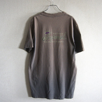 USA 90s Old Stussy Double Sided Print T-Shirt Size L