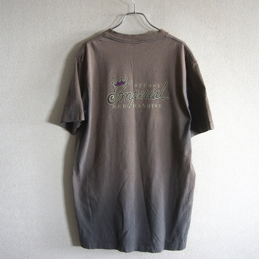 USA 90s Old Stussy Double Sided Print T-Shirt Size L