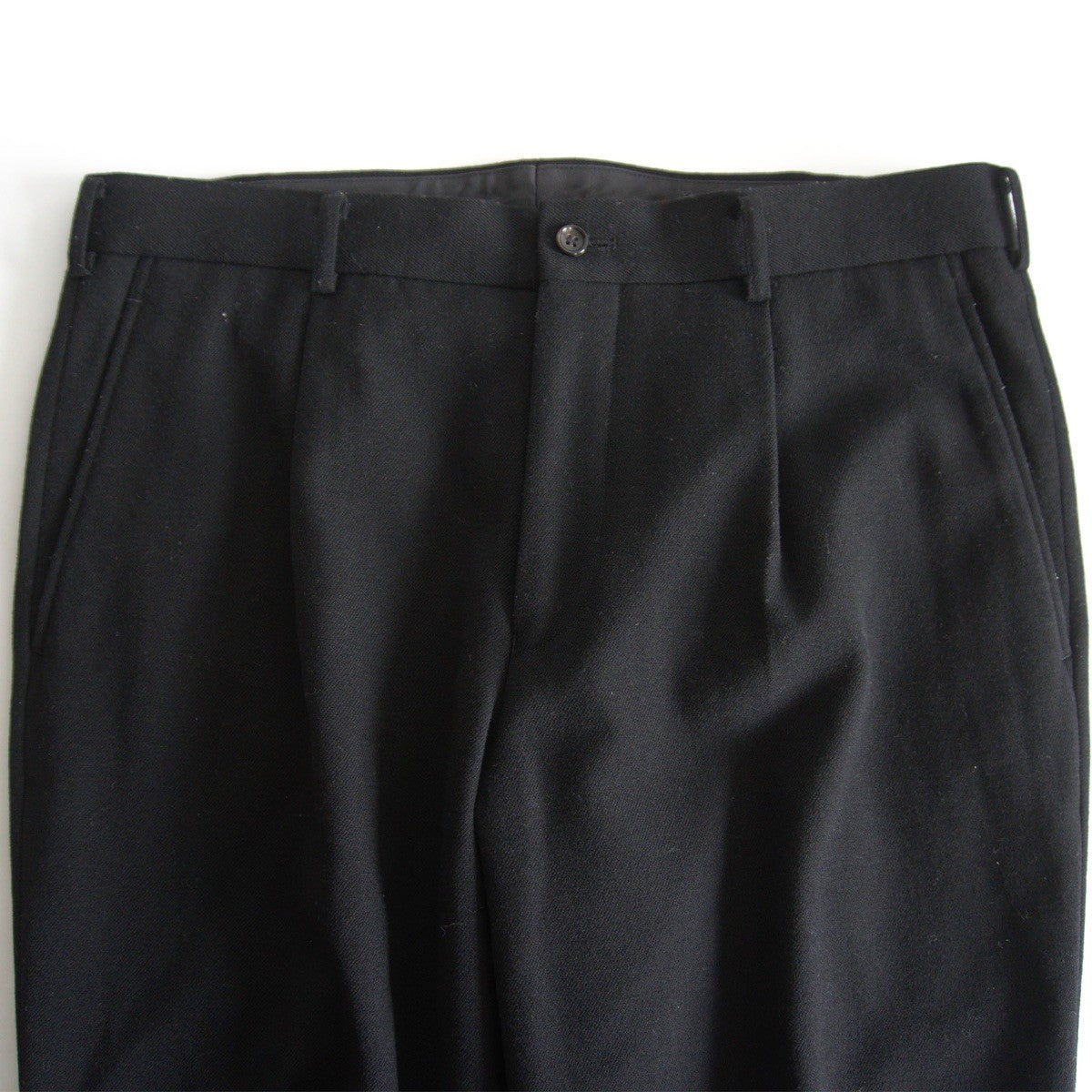 COMME des GARCONS HOMME 03 One Pleat Slacks Black Size L
