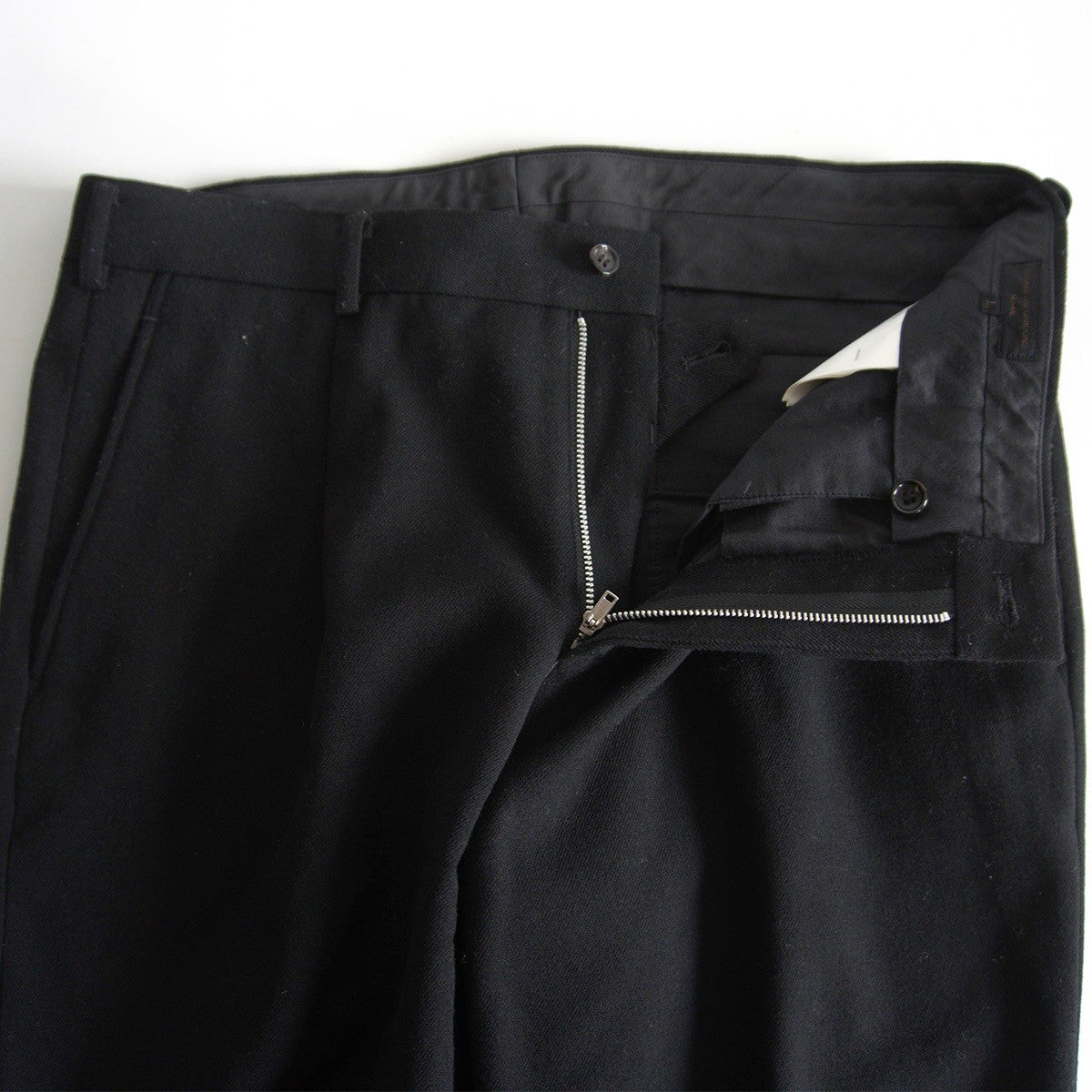 COMME des GARCONS HOMME 03 One Pleat Slacks Black Size L