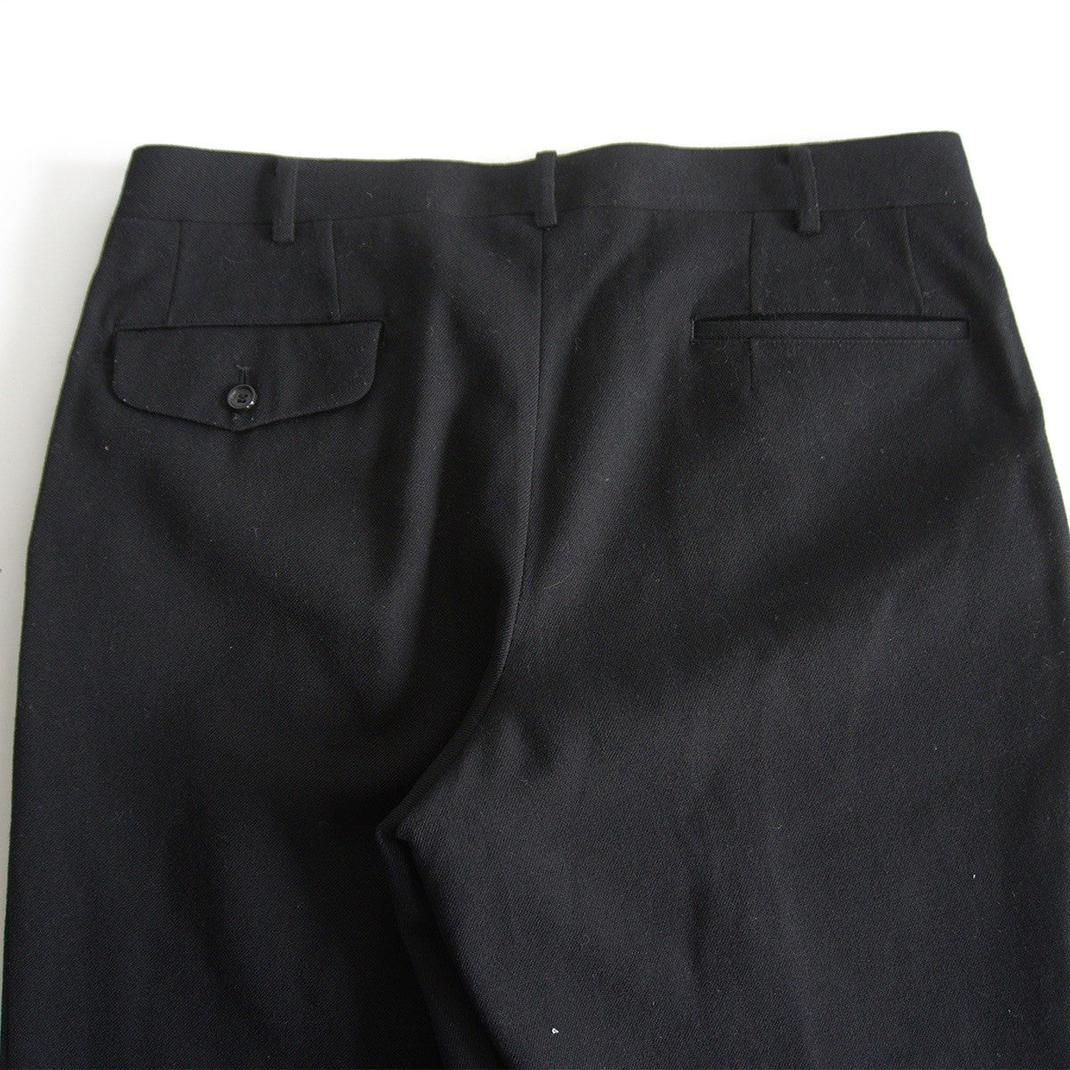 COMME des GARCONS HOMME 03 One Pleat Slacks Black Size L