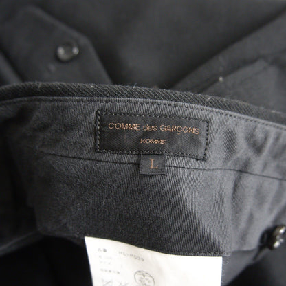 COMME des GARCONS HOMME 03 One Pleat Slacks Black Size L