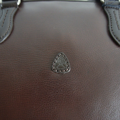 FUJITAKA 2-Way Leather Dark Brown Bag Size H30CM×W44CM×D9.5CM