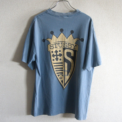 USA 80s Old Stussy Double Sided Print T-Shirt Size M
