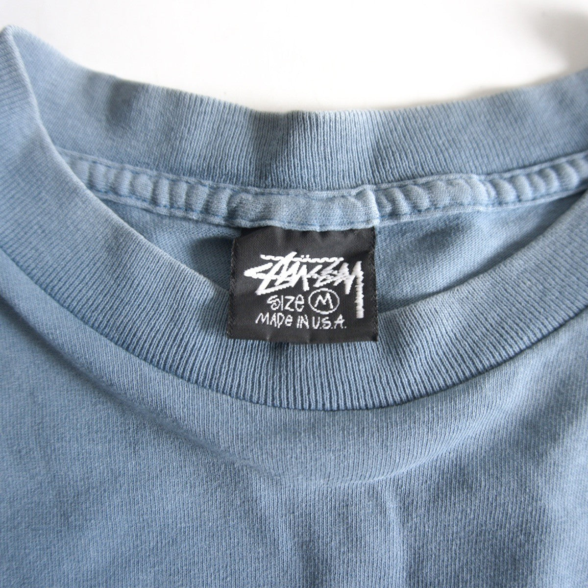 USA 80s Old Stussy Double Sided Print T-Shirt Size M