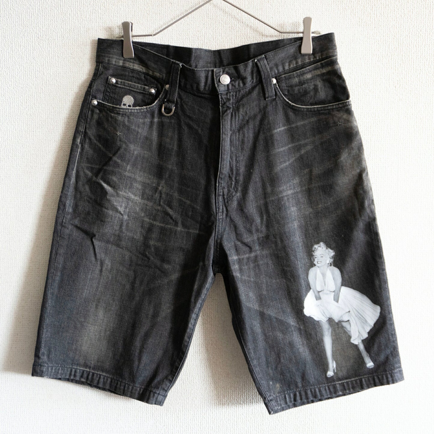 mastermind JAPAN x THEATER8 Distressed Denim Shorts Size S