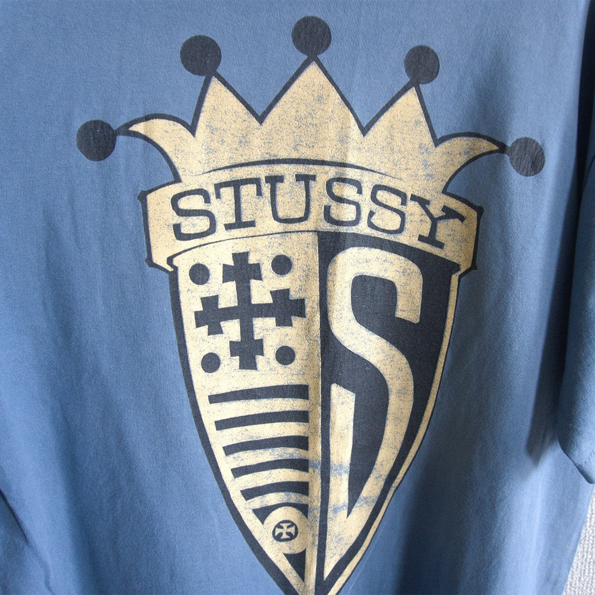 USA 80s Old Stussy Double Sided Print T-Shirt Size M