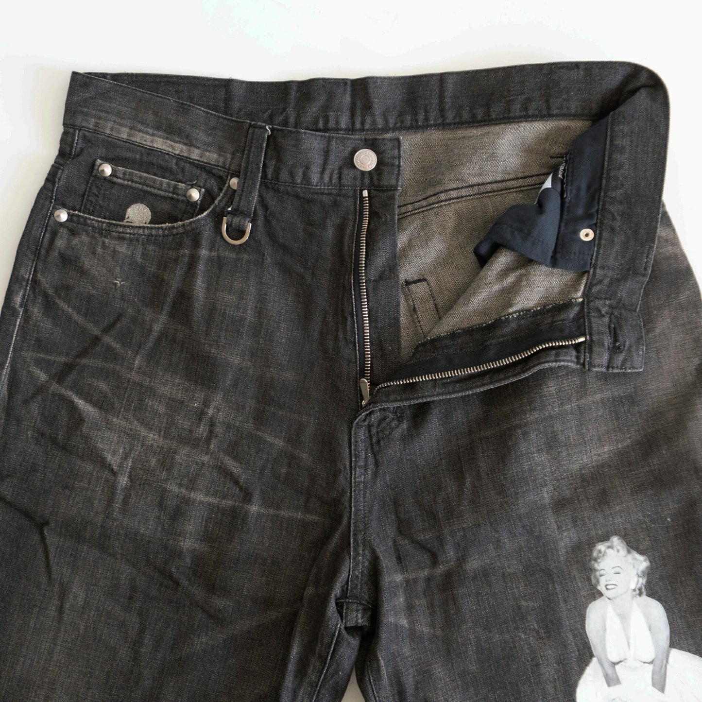mastermind JAPAN x THEATER8 Distressed Denim Shorts Size S