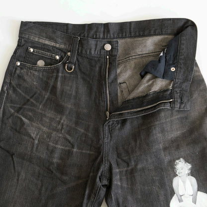 mastermind JAPAN x THEATER8 Distressed Denim Shorts Size S