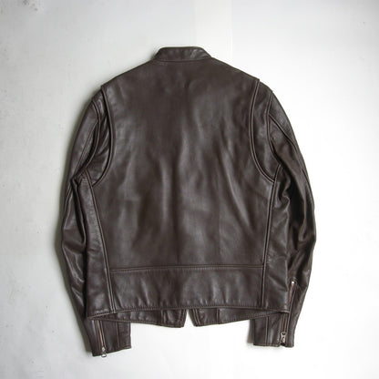 SCHOTT 641XX Single Rider Leather Jacket Brown Size 38