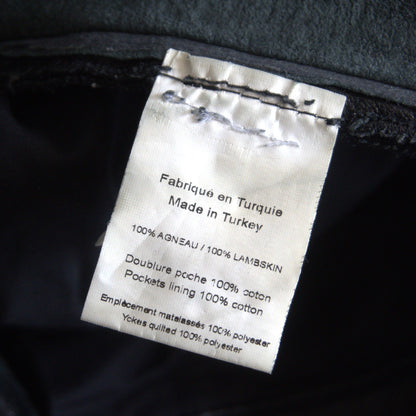 BALMAIN Leather Biker Pants Black Size 29