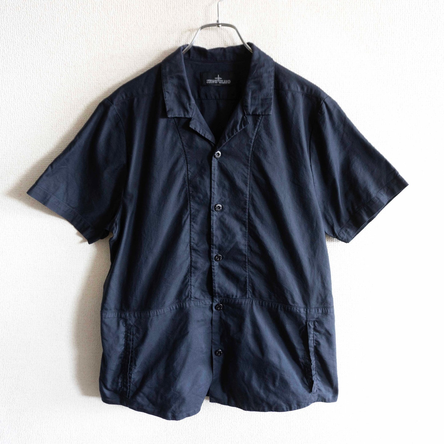 STONE ISLAND SHADOW PROJECT 14SS Navy Collar Shirt Size S