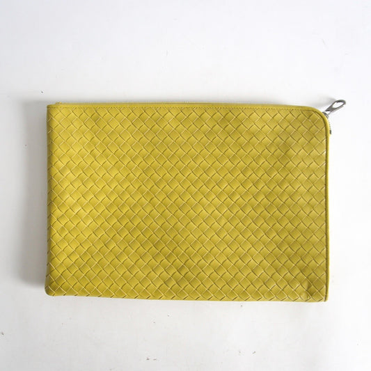 BOTTEGA VENETA Intrecciato Leather Clutch Bag Size ONE SIZE