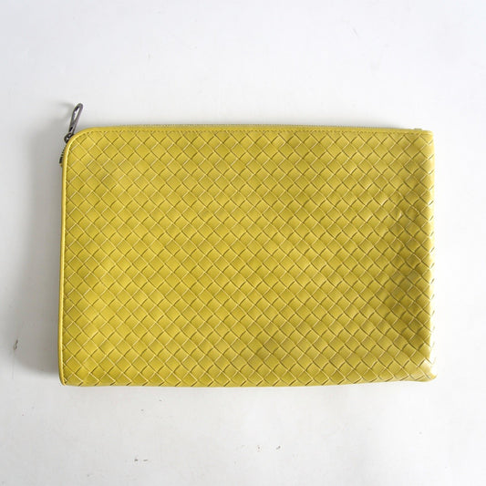 BOTTEGA VENETA Intrecciato Leather Clutch Bag Size ONE SIZE