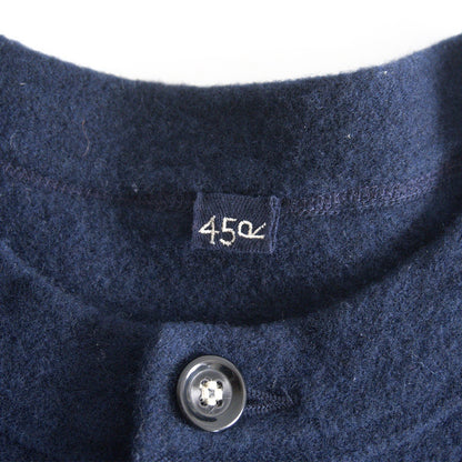 45R Felted Wool Cardigan Navy